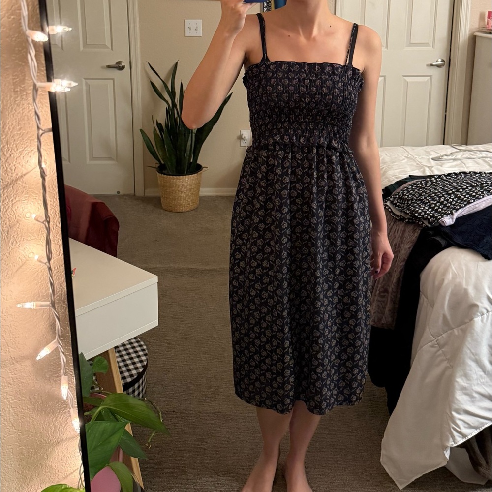 Abound Blue and Black One Shoulder Sheath Dress